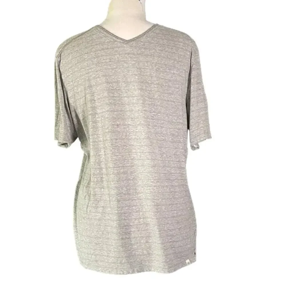 UNIONBAY Light Gray Short Sleeve V-Neck Tee